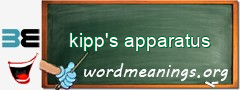 WordMeaning blackboard for kipp's apparatus